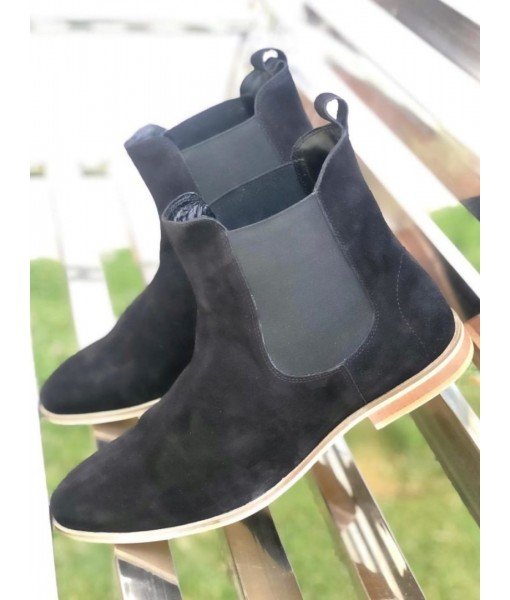 BLACK SUEDE LEATHER CHELSEA 