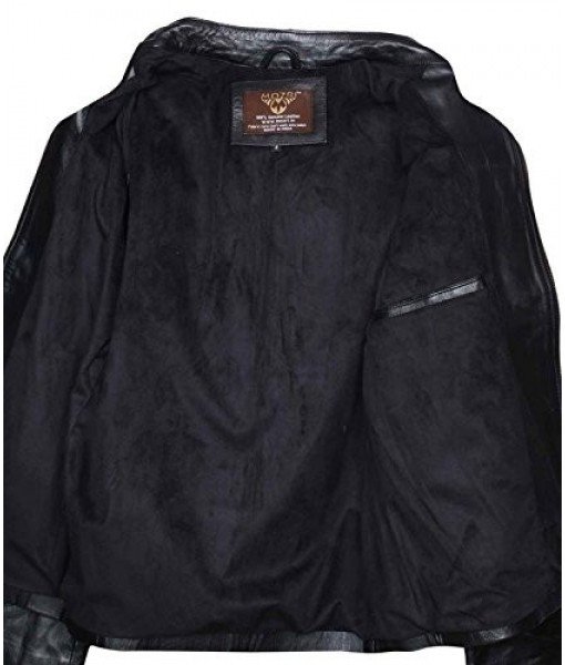 Mozri 100% genuine lambskin  leather jacket for mens