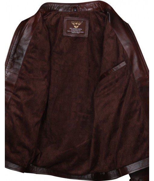 MOZRI  100% Genuine  Lambskin Leather Jacket for Men's