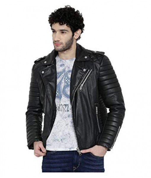 Mozri  Lambskin leather jacket for mens