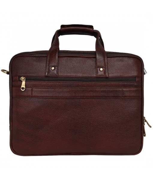 Mozri Leather Accessories 16 Inch Men's Leather Briefcase Laptop Bag