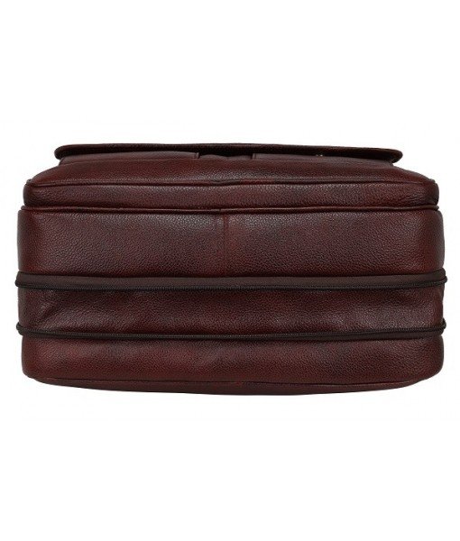 Mozri Leather Accessories 16 Inch Men's Leather Briefcase Laptop Bag