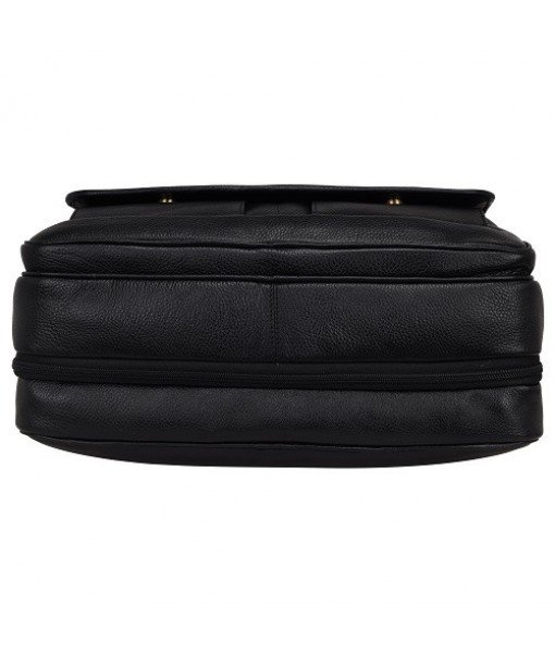 Mozri Leather Accessories 16 Inch Men's Leather Briefcase Laptop Bag