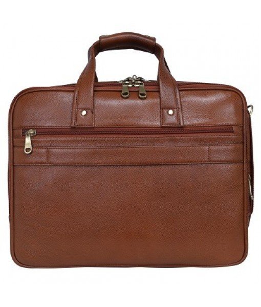 Mozri Leather Accessories 16 Inch Men's Leather Briefcase Laptop Bag
