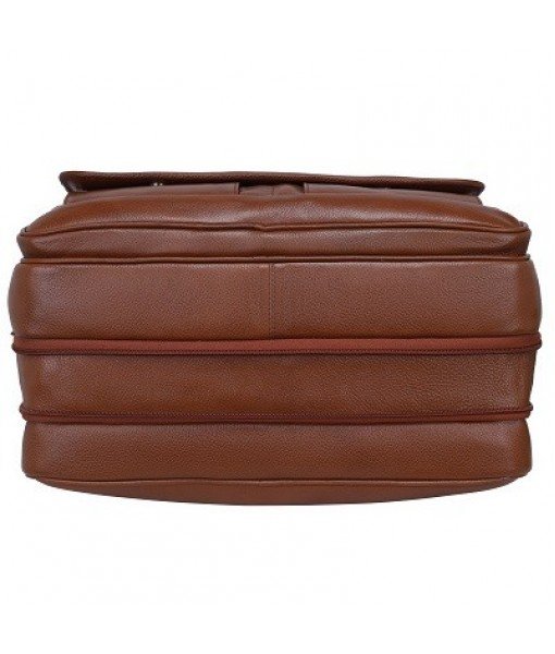 Mozri Leather Accessories 16 Inch Men's Leather Briefcase Laptop Bag