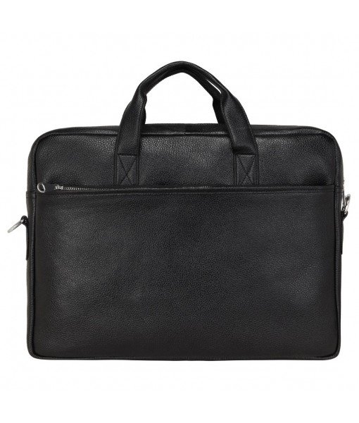 MOZRI Leather Natural Leather Laptop Briefcase Messenger Shoulder Bags for Men's black