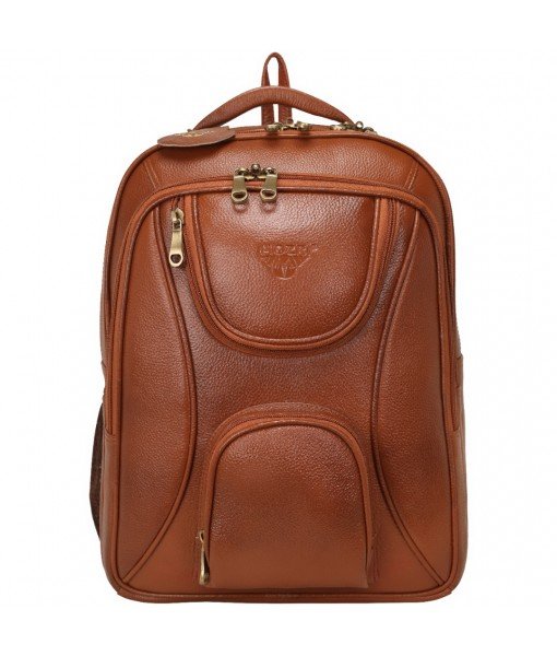 MOZRI Genuine Leather Men & Women Laptop Backpack