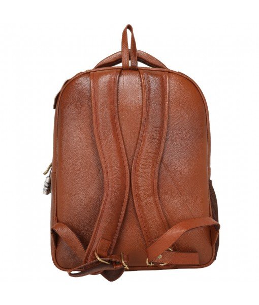 MOZRI Genuine Leather Men & Women Laptop Backpack