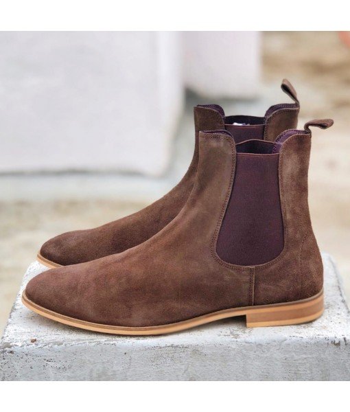 BROWN SUEDE LEATHER CHELSEA 