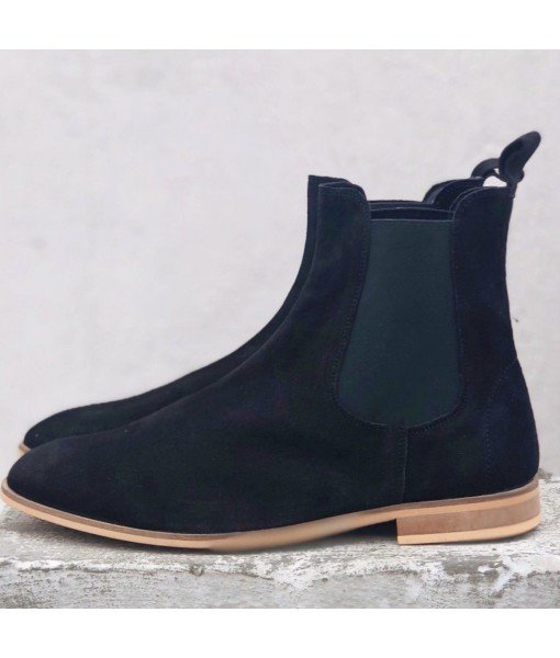 BLACK SUEDE LEATHER CHELSEA 
