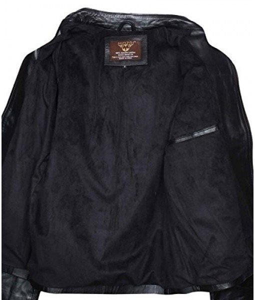 MOZRI  100% Genuine Biker  Leather Jacket for Men's