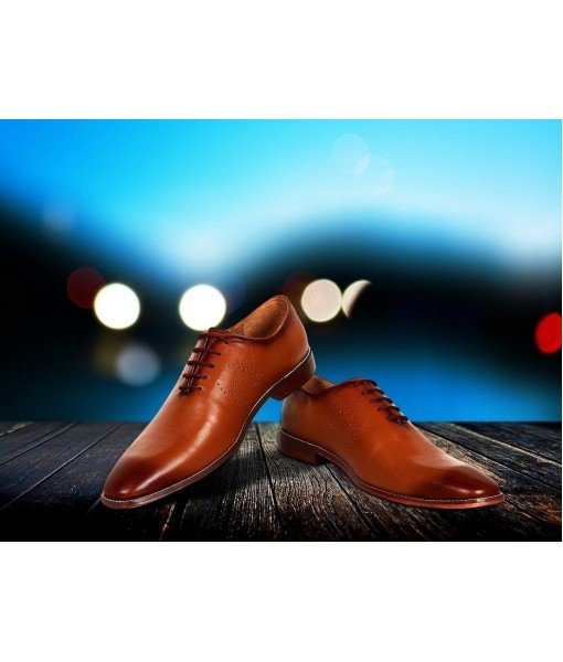 TAN FORMAL LEATHER SHOES FOR MENS