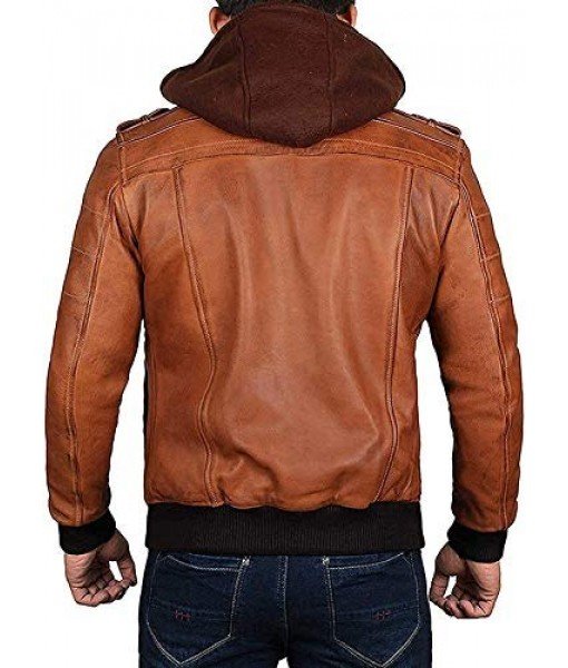 MOZRI 100 % Genuine Leather Cinnamon Tan Jacket for Men's ( Size :- XS to 4XL ),Cinnamon Tan)