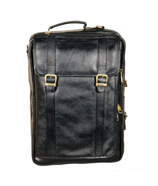 Mozri Leather Accessories 18 Inch 4 Use Leather Backpack Bag for Men and Women