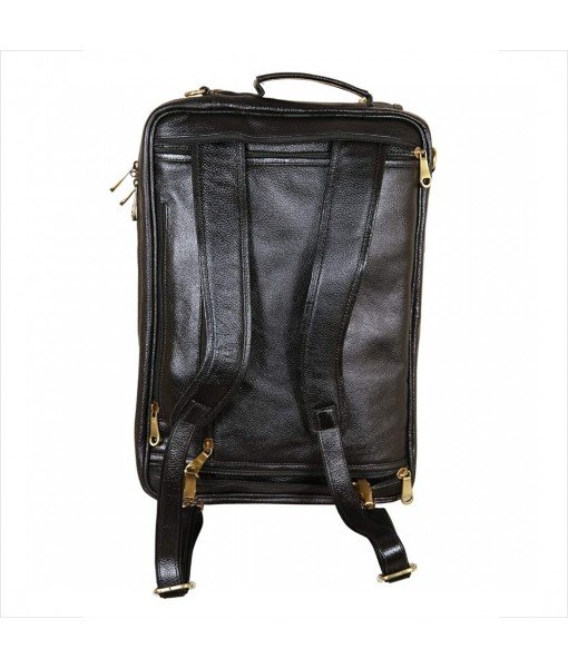 Mozri Leather Accessories 18 Inch 4 Use Leather Backpack Bag for Men and Women