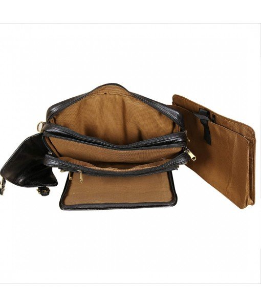 Mozri Leather Accessories 18 Inch 4 Use Leather Backpack Bag for Men and Women