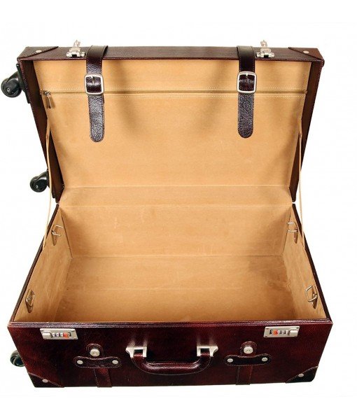 MOZRI VINTAGE LEATHER SUITCASE