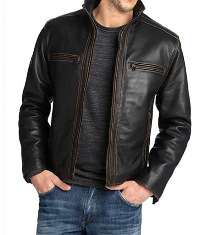 Zip Out Liner Road Wear Leather Jacket Buffalo Outdoors Size Large | eBay