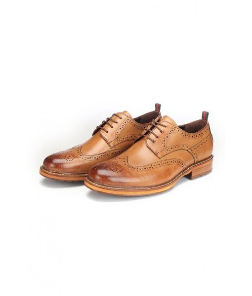  TAN BROWN FORMAL LEATHER SHOES FOR MENS 