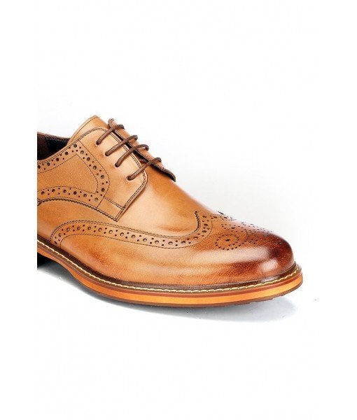  TAN BROWN FORMAL LEATHER SHOES FOR MENS 