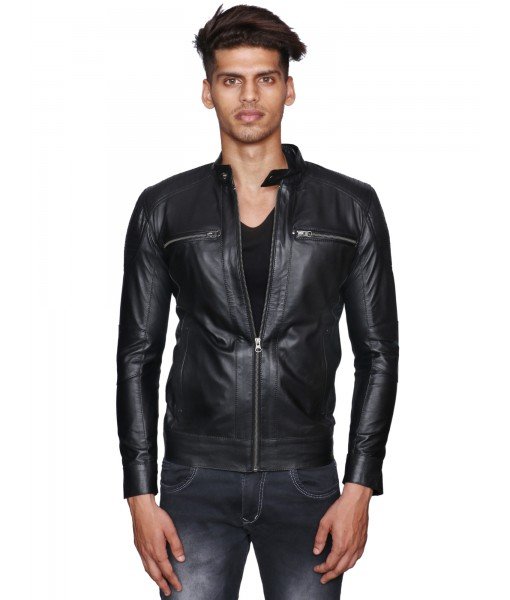 MOZRI 100% Genuine Leather Jacket for Mens