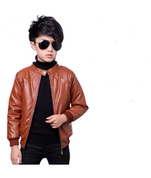 Mozri 100% original leather jacket for kids