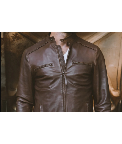 MOZRI  100% Genuine Stylish Leather Jacket for Men's