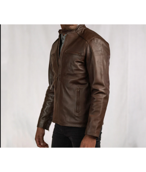 MOZRI  100% Genuine Stylish Leather Jacket for Men's